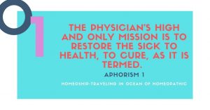 The physician's high and only mission is to restore the sick to health, to cure, as it is termed. 