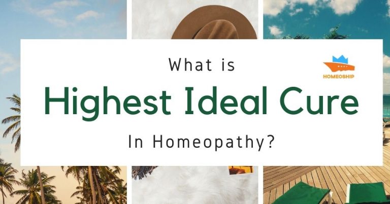 What is the highest ideal cure in homeopathy?