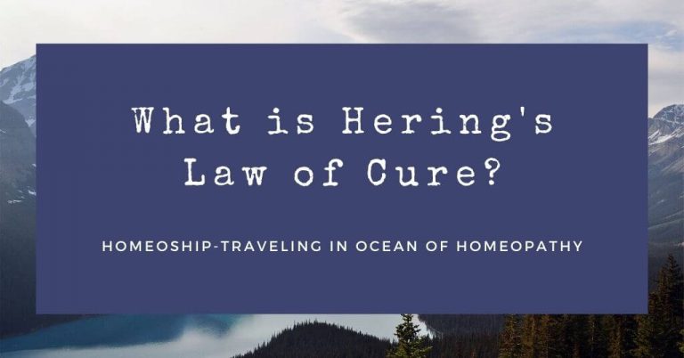 What is Hering's Law of Cure?