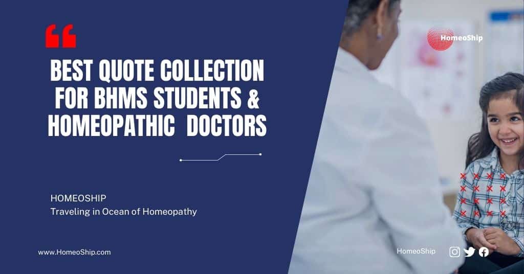 Collection of Best Quotes for Homeopathy