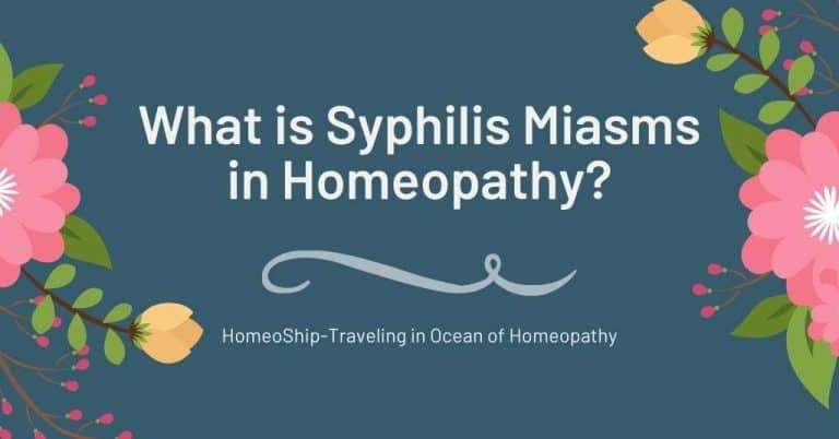 What is Syphilis Miasms in Homeopathy?