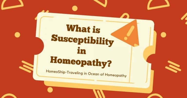 What is Susceptibility in Homeopathy